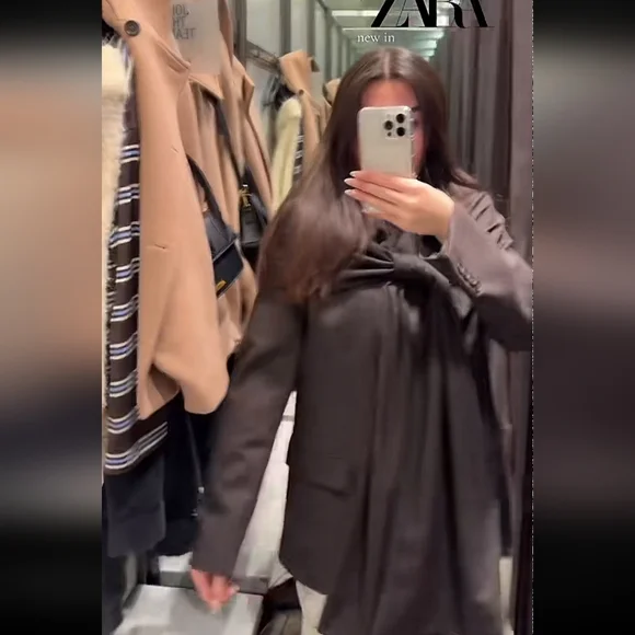 Zara ZW COLLECTION LIMITED EDITION PINSTRIPE BLAZER WITH SC - Picture 11 of 14